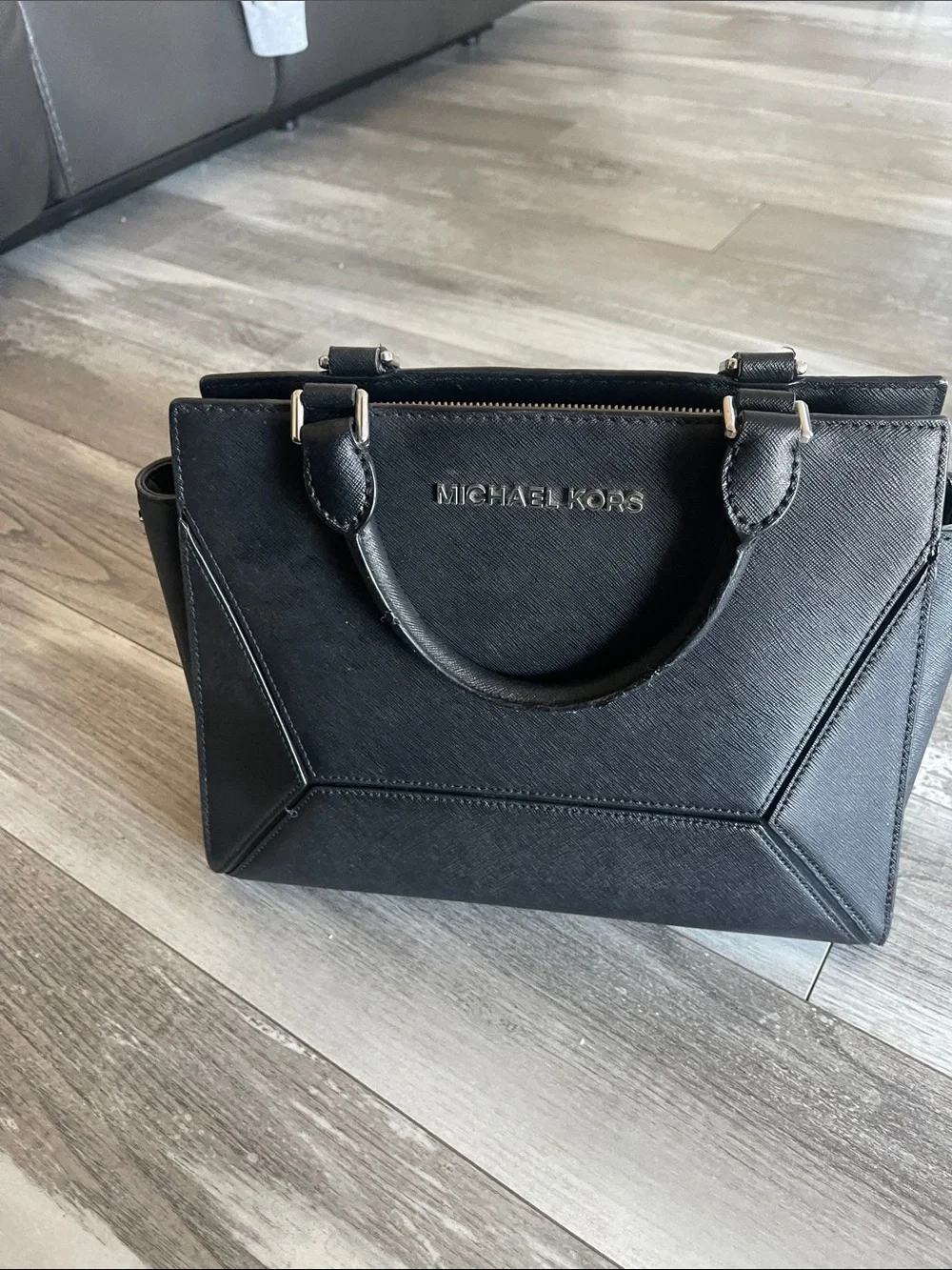 Michael Kors Black Saffiano Leather Bag